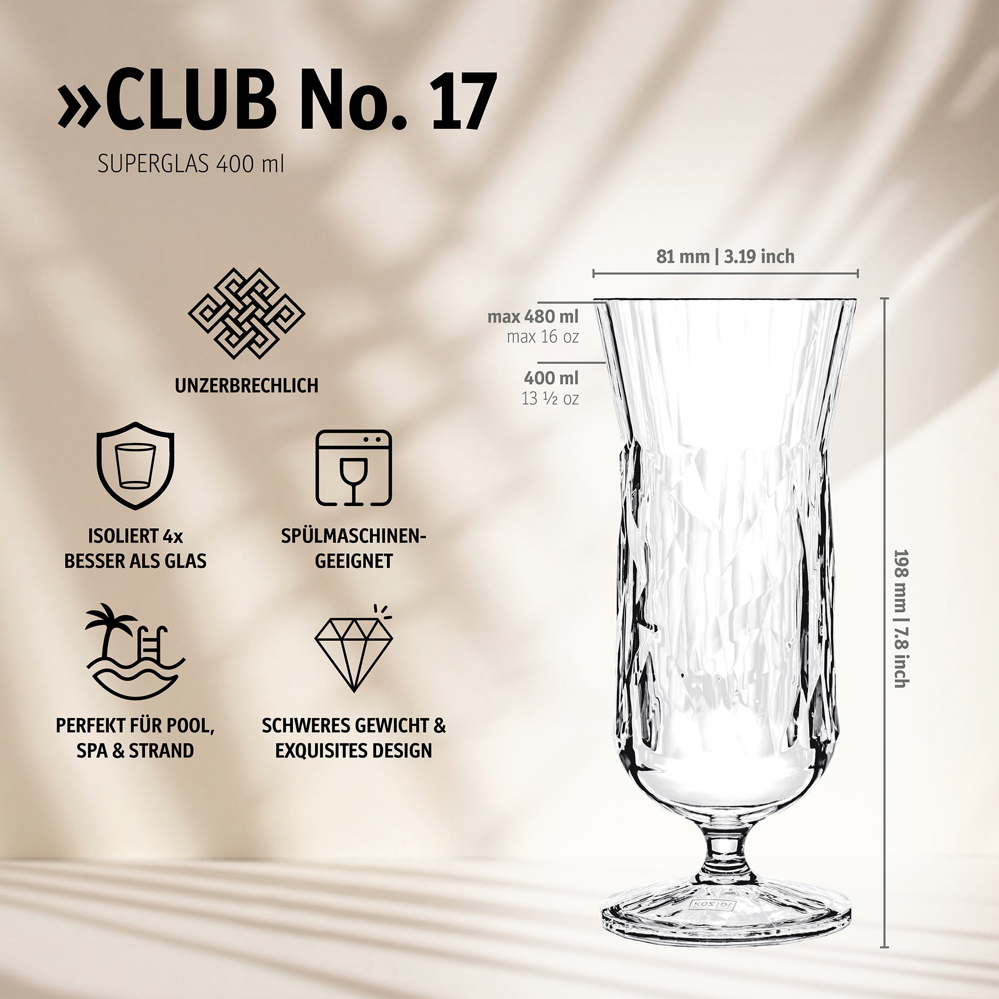 koziol Cocktail 400 ml CLUB No. 17