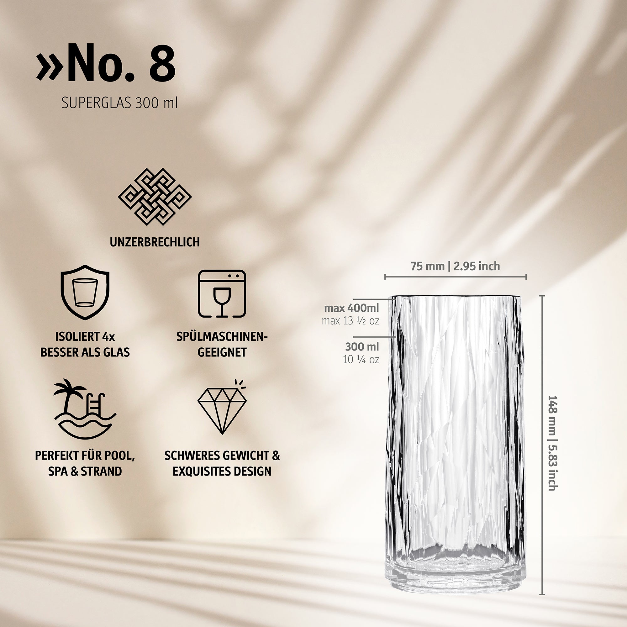 koziol Highball 300 ml No. 8