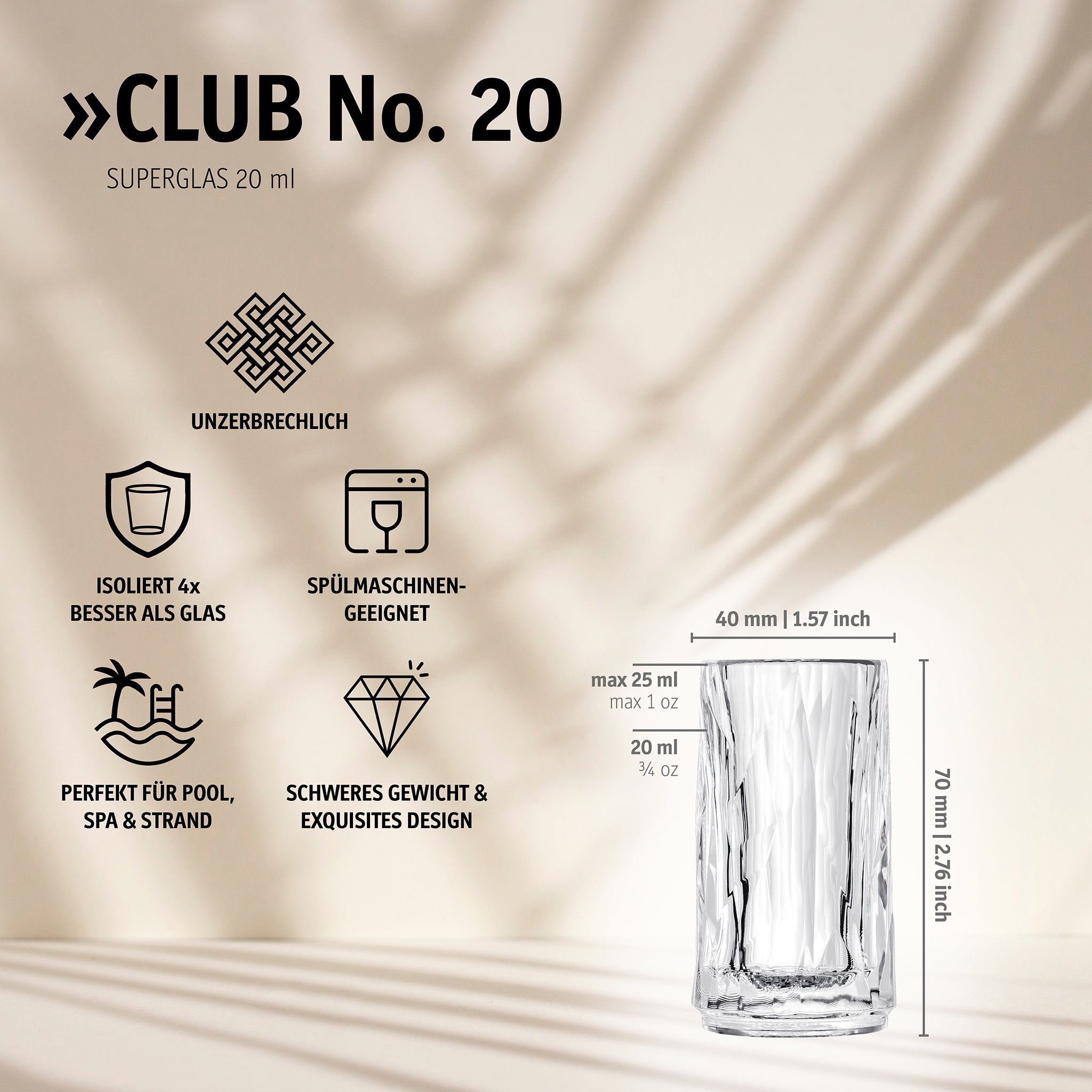 koziol Shots 20 ml CLUB No. 20