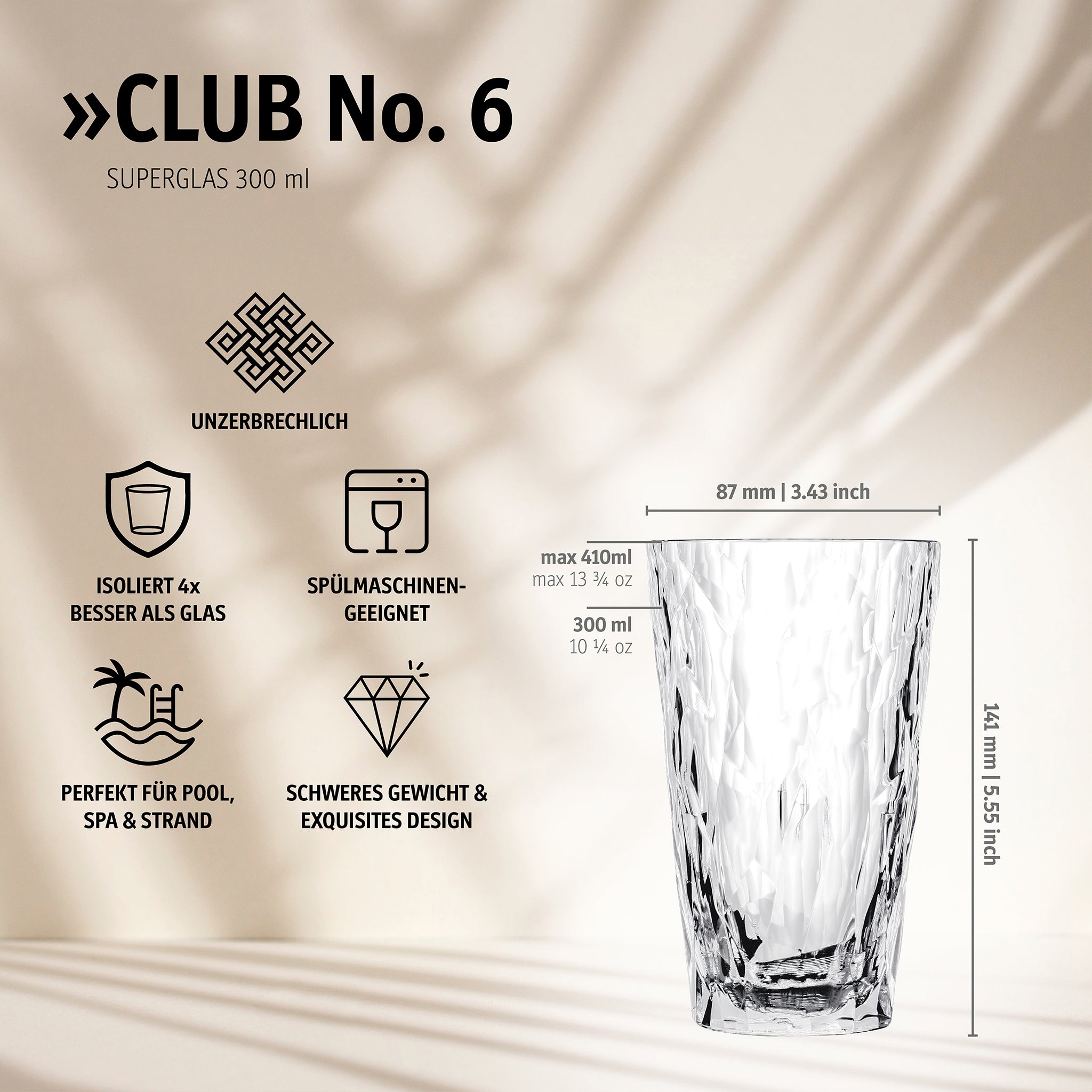 koziol Tumbler 300 ml CLUB No. 6