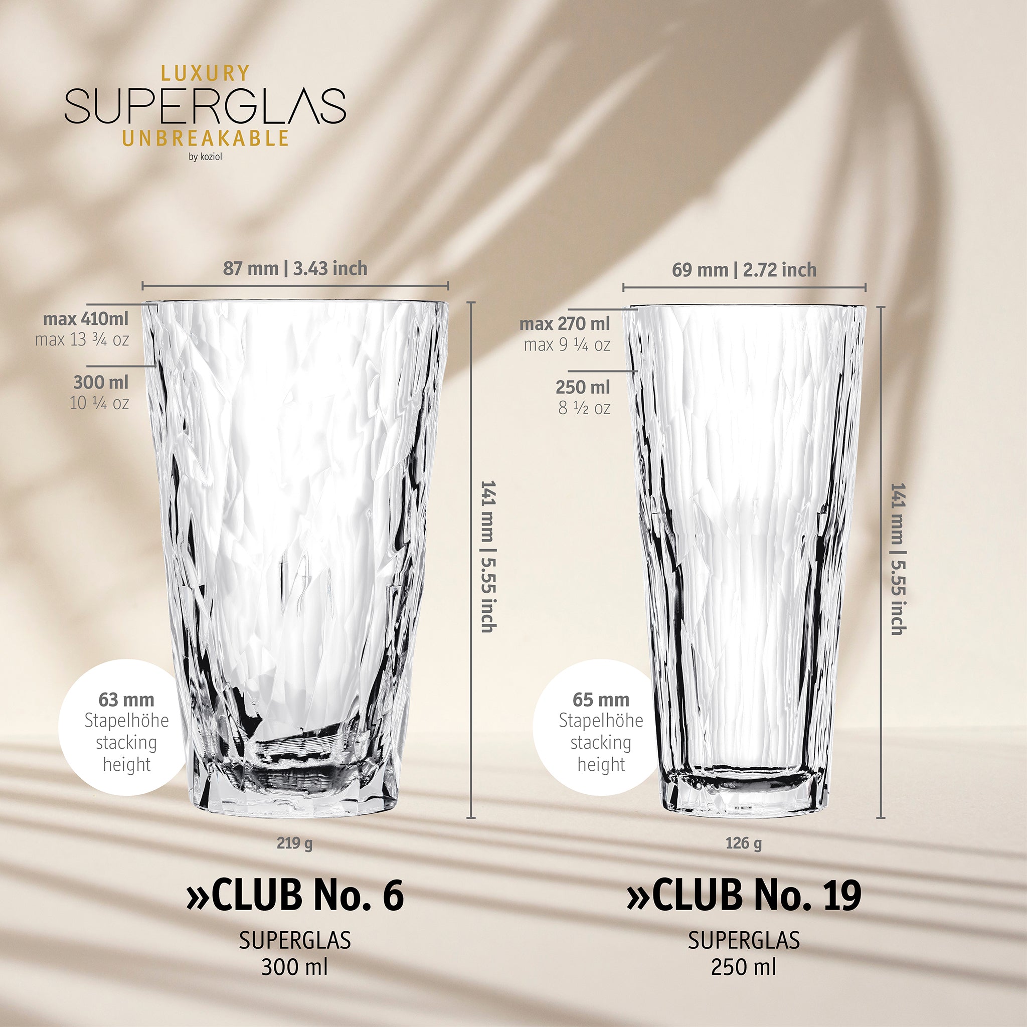 koziol Tumbler 300 ml CLUB No. 6