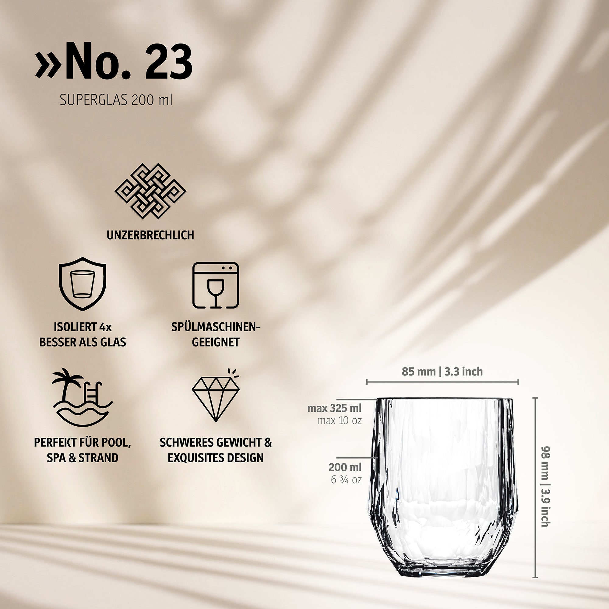 koziol Steemless Wine 200 ml No. 23