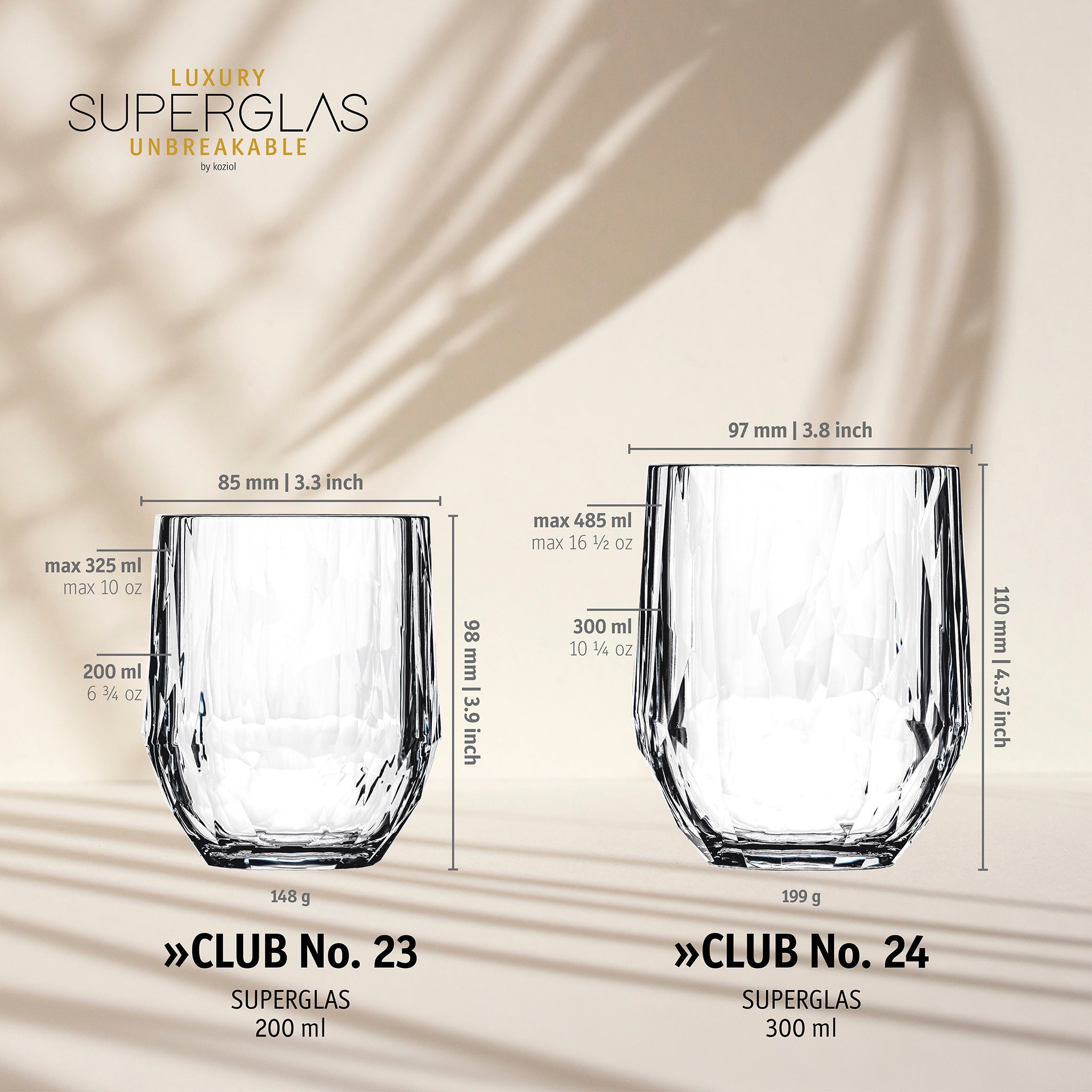 koziol Stemless Wine 300ml No. 24