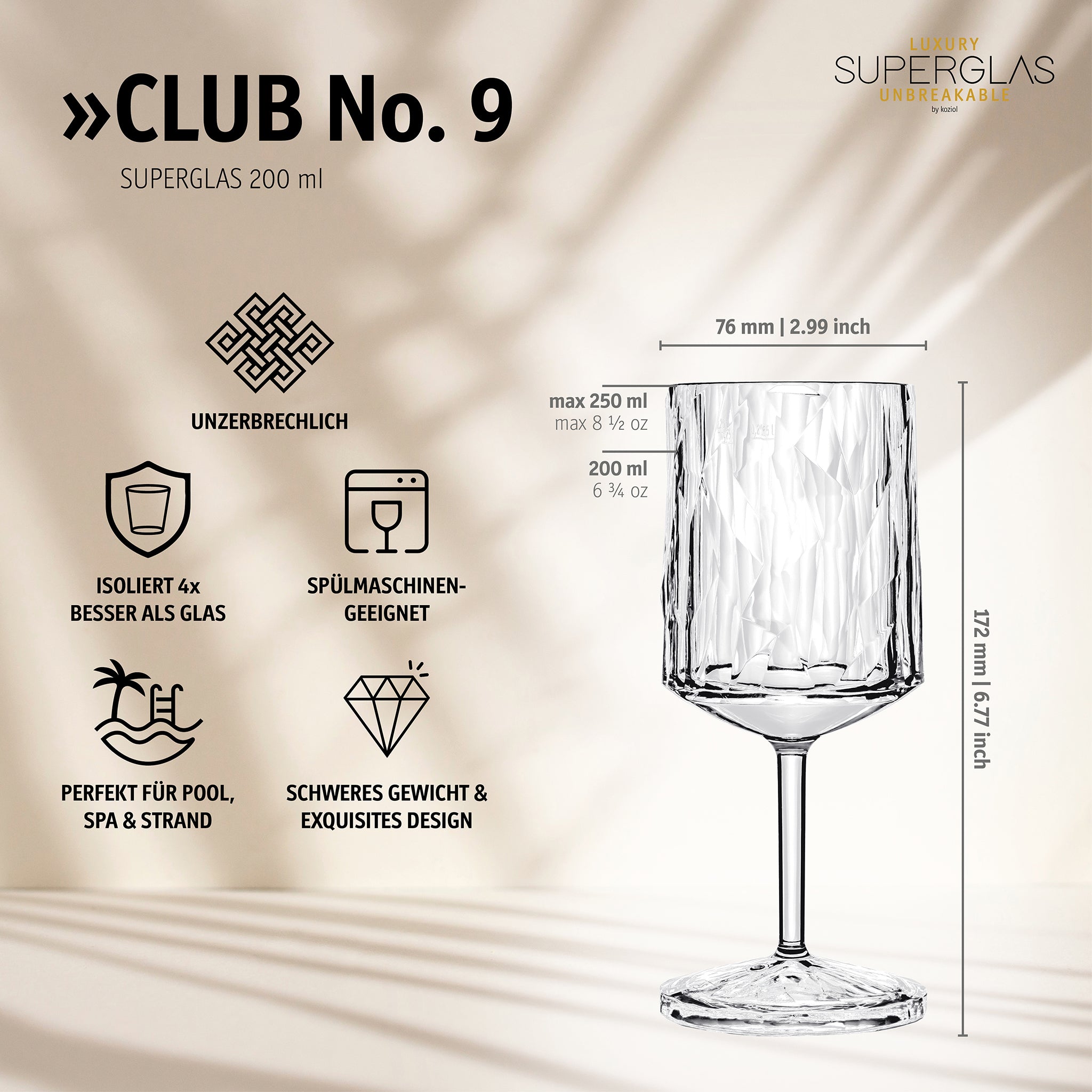 koziol Wine 200 ml CLUB No. 9