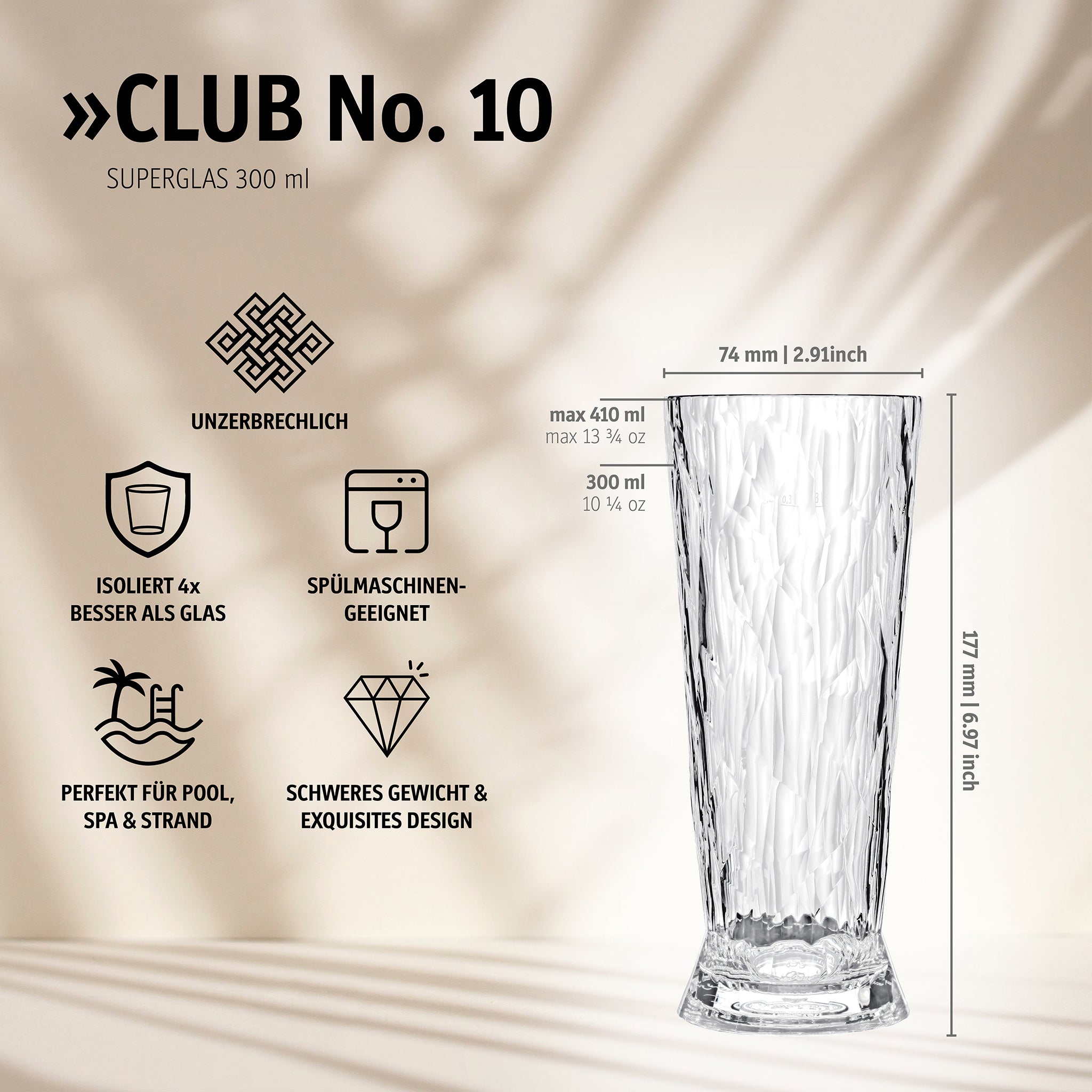 koziol Beer 300 ml CLUB No. 10