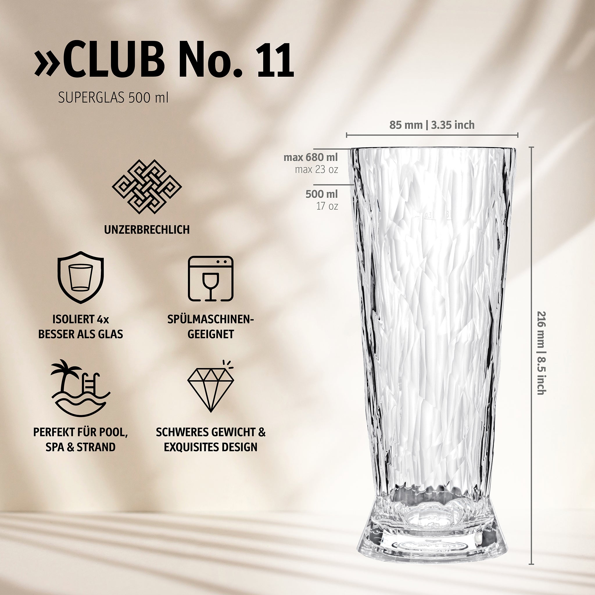 koziol Beer 500 ml CLUB No. 11