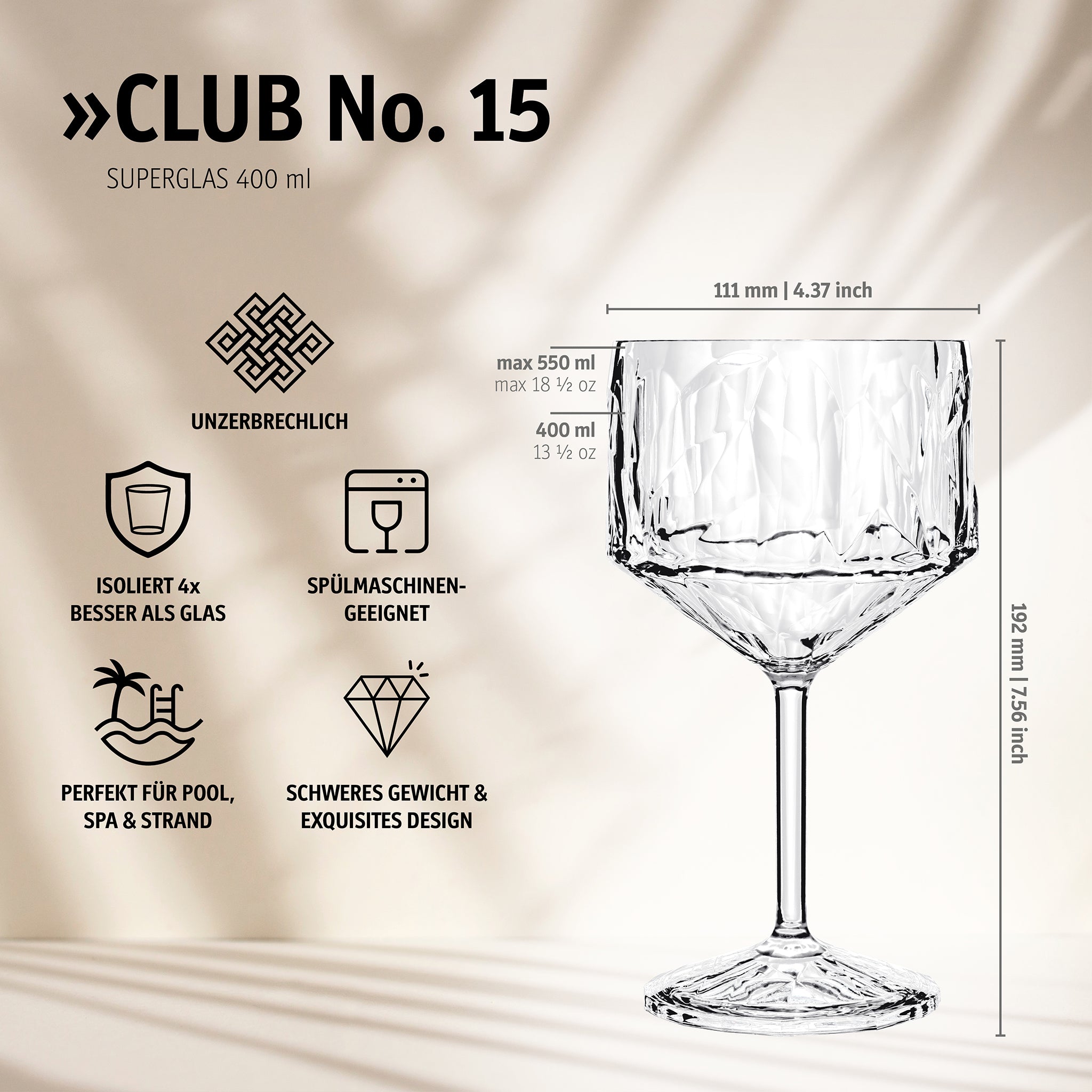 koziol Cocktail 400 ml CLUB No. 15