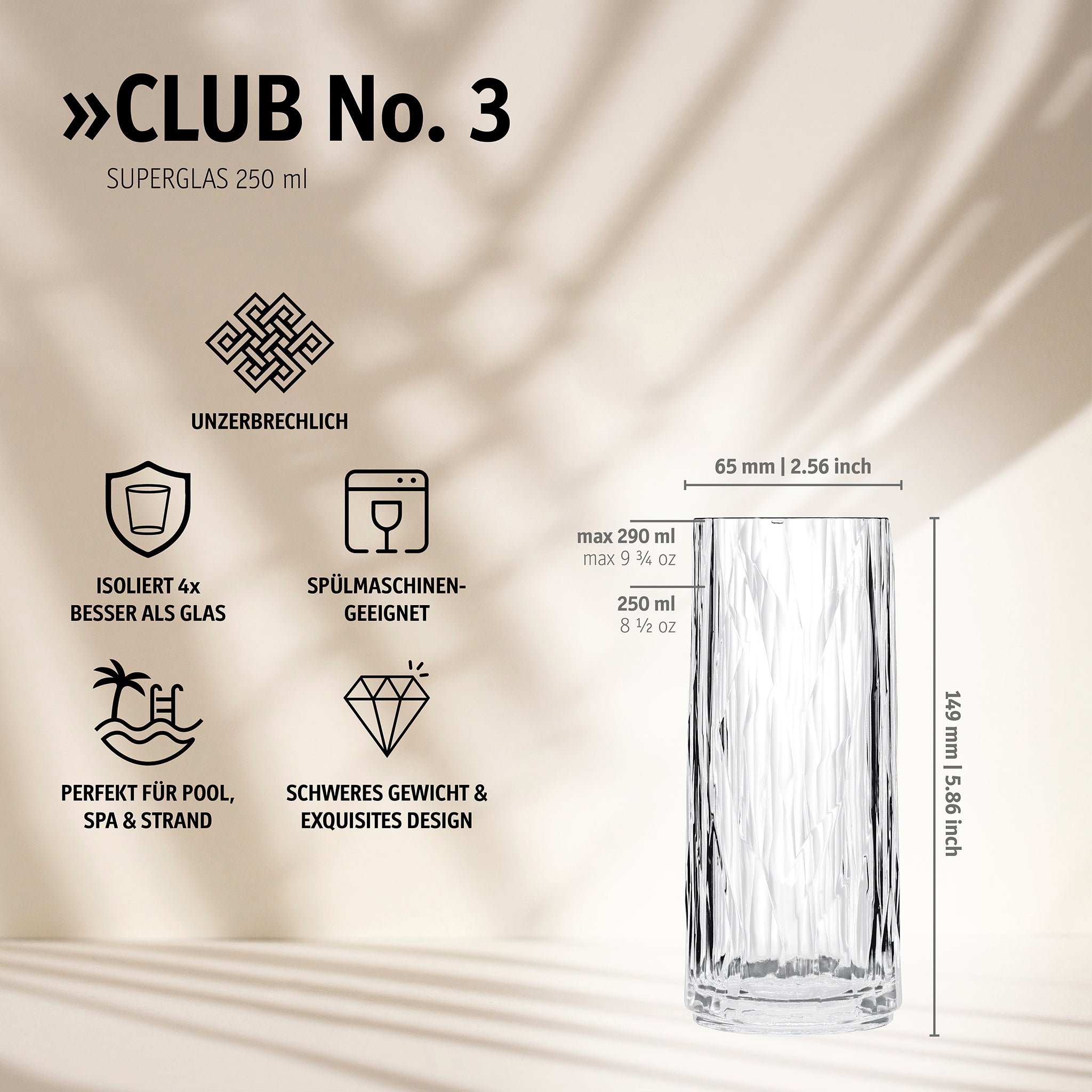 koziol Highball 250 ml CLUB No. 3