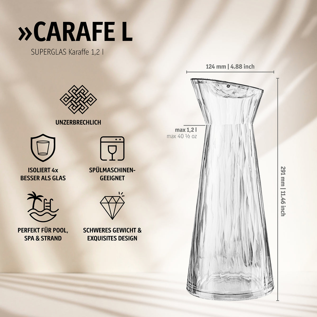 koziol Carafe L 1,2 l CARAFE L
