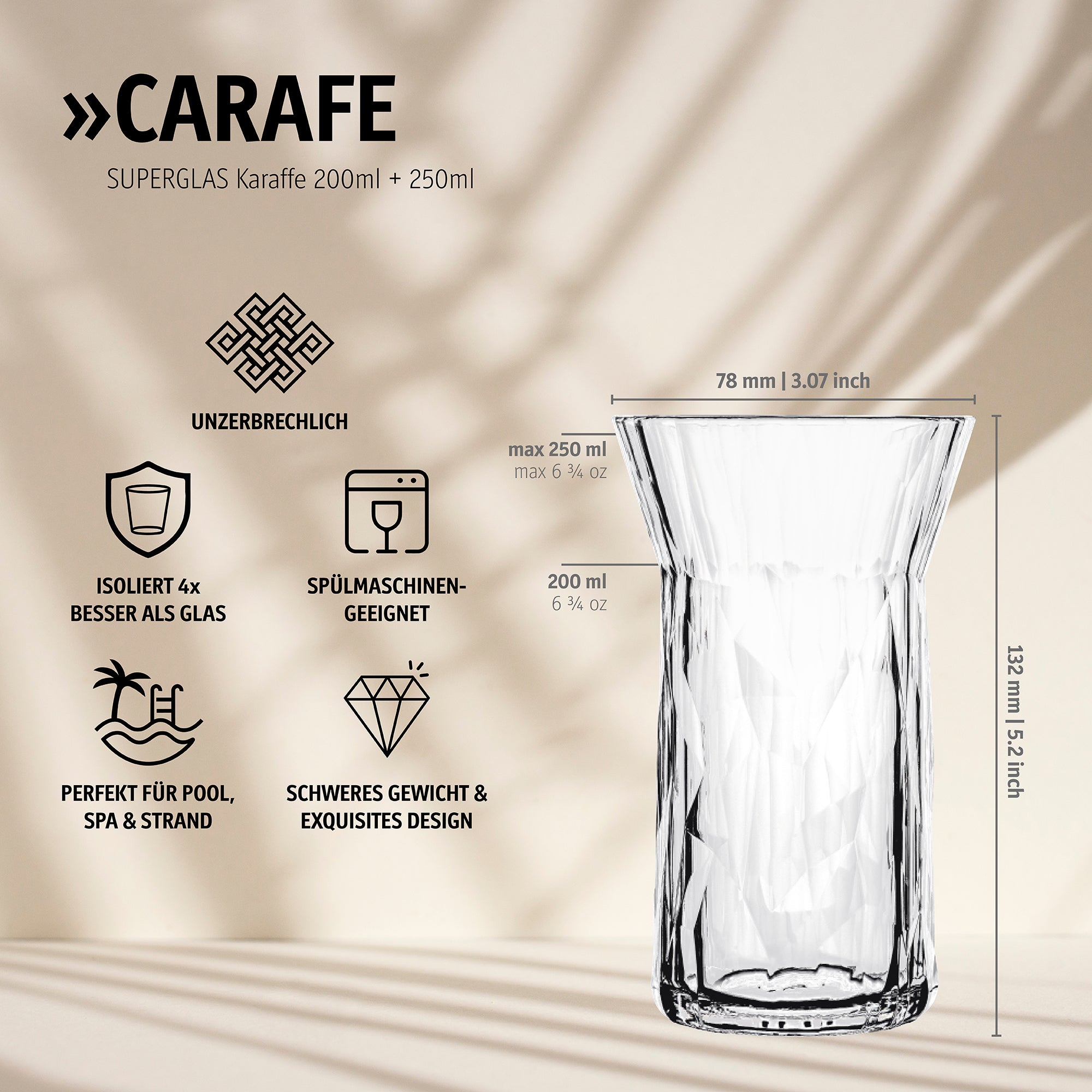 koziol Wine Carafe S 250 ml CARAFE S