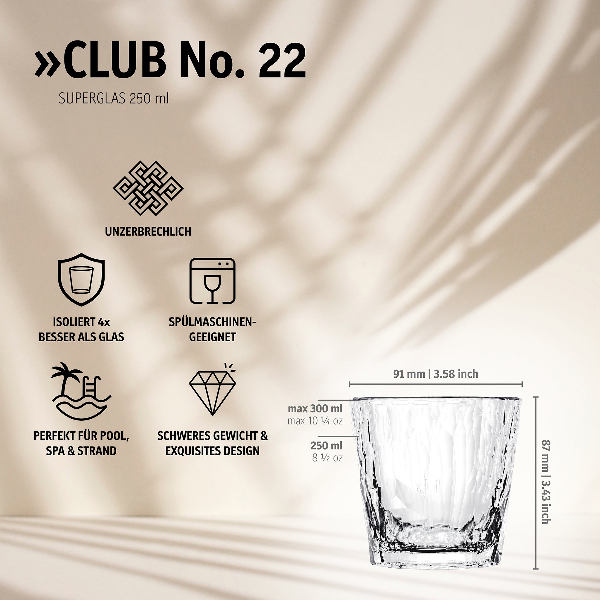 koziol Lowball 250 ml CLUB No. 22