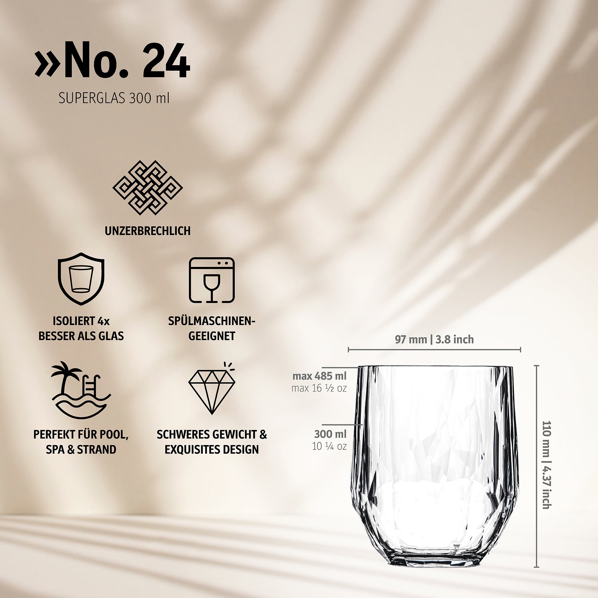 koziol Steemless Wine 300 ml No. 24